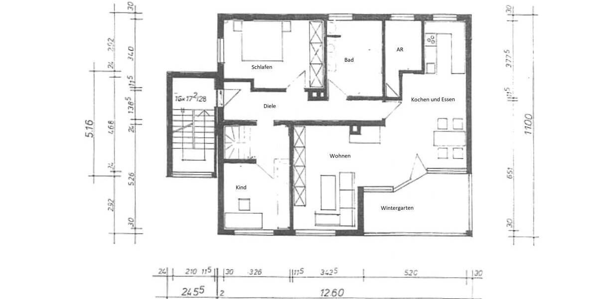 Etagenwohnung Nürnberg Altenfurt - 3 Zimmer, 125 m&sup2;, 369.000&euro; | Angebot:26190945