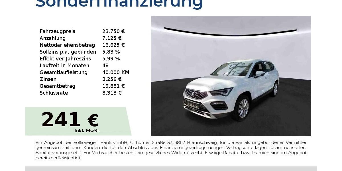 Seat Ateca 26.750 km 23.440 &euro; Nürnberg 90431