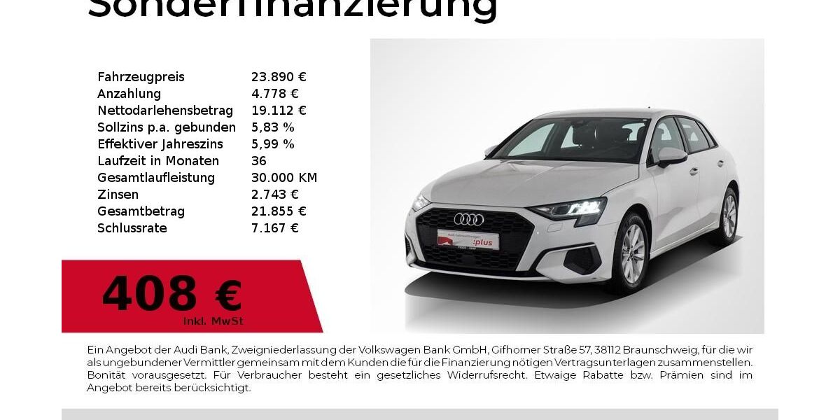 Audi A3 77.180 km 23.890 &euro; Nürnberg 90441