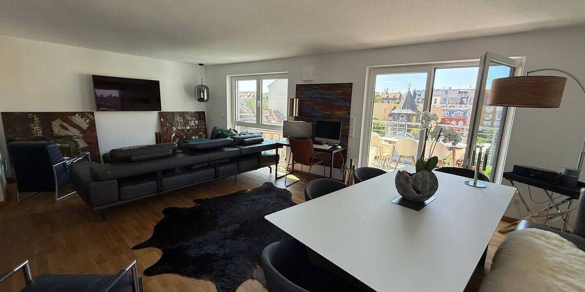 Luxuriöse 3-Zimmer-Wohnung mit zwei Balkonen in Nürnberg 3 zimmer