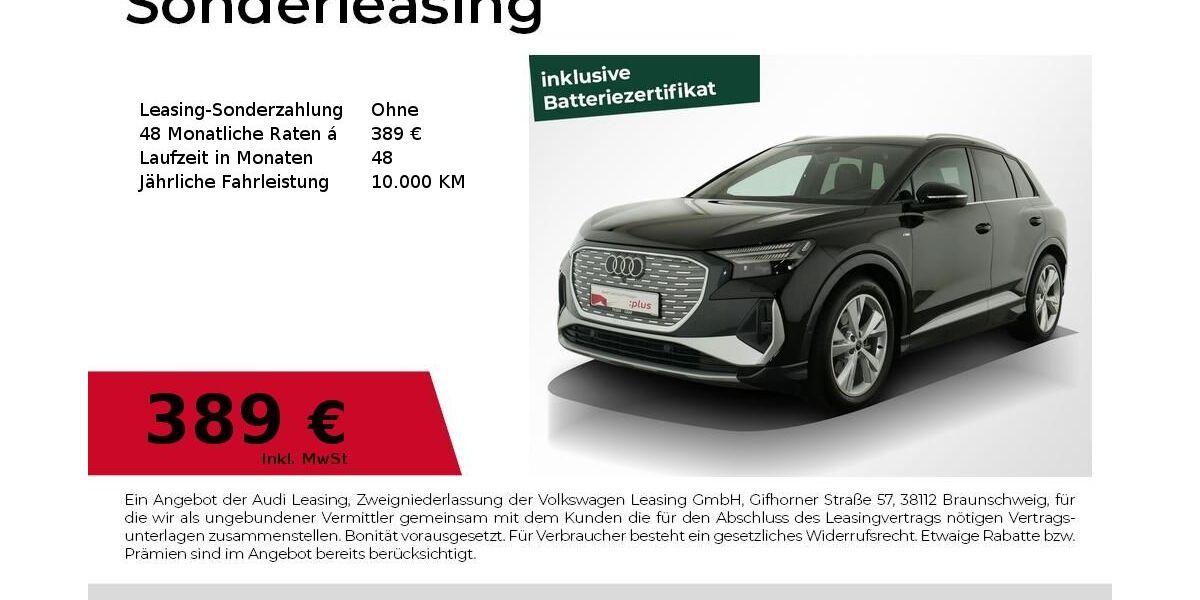 Audi Q4 e-tron 3.313 km 41.880 &euro; Nürnberg 90441