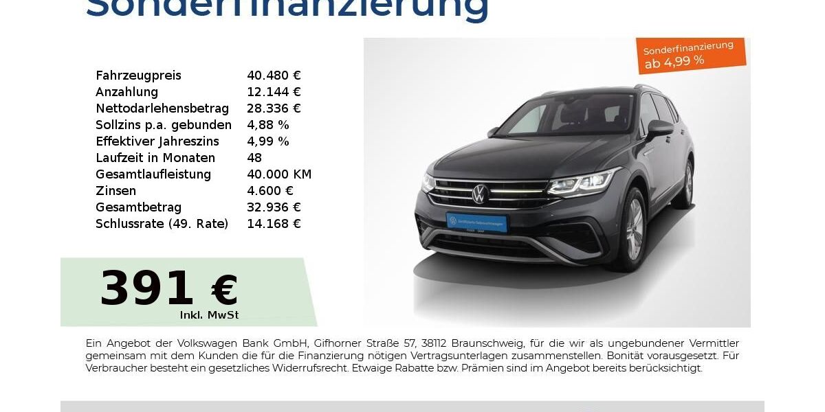 VW Tiguan Allspace 15.500 km 39.980 &euro; Nürnberg 90441