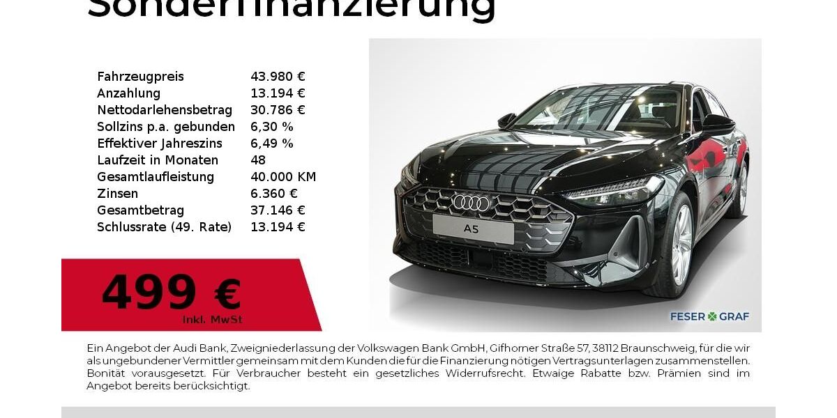 Audi A5 7.000 km 42.980 &euro; Nürnberg 90411