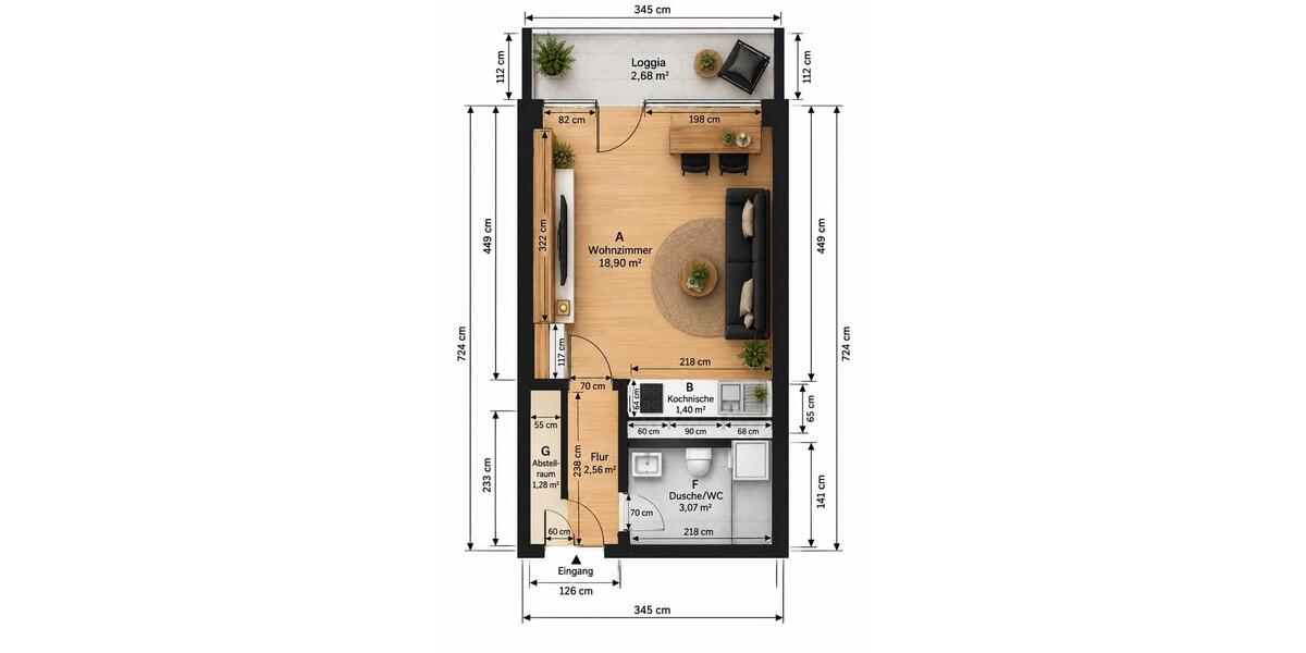 Etagenwohnung Erlangen Alterlangen - 1 Zimmer, 30 m&sup2;, 700&euro; | Angebot:27621615