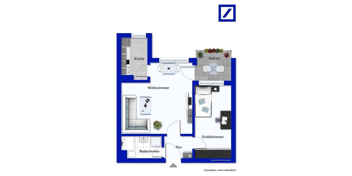 Vermietete 2-Zimmer-Whg im Herzen der Südstadt von Fürth mit TG!! 2 zimmer