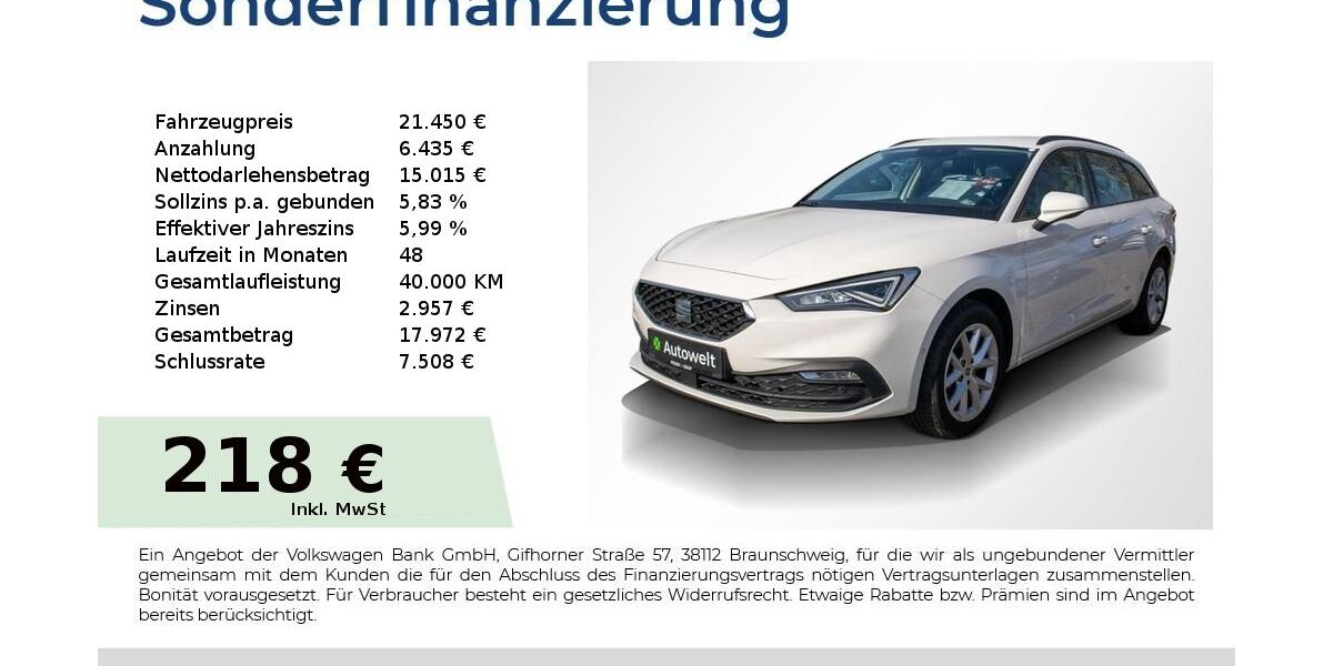 Seat Leon 57.350 km 20.940 &euro; Nürnberg 90431