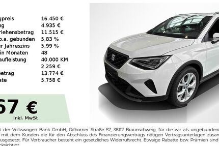 Seat Arona 61.950 km 16.220 &euro; Nürnberg 90431