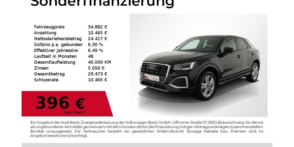 Audi Q2 14.261 km 34.882 &euro; Nürnberg 90411