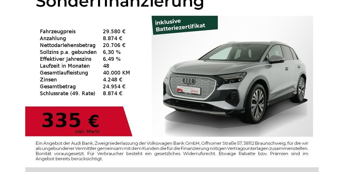 Audi Q4 e-tron 58.000 km 26.880 &euro; Nürnberg 90411