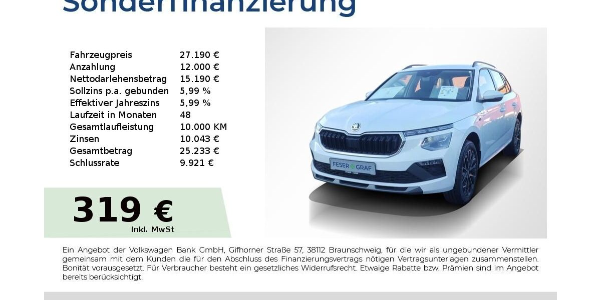 Skoda Kamiq 4.500 km 27.190 &euro; Fürth 90763