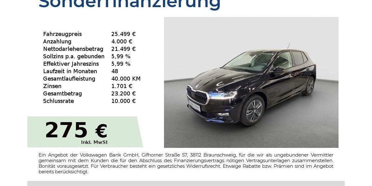 Skoda Fabia 5.000 km 25.499 &euro; Fürth 90763