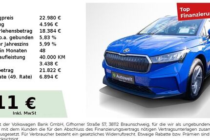 Skoda Enyaq 32.550 km 22.980 € Nürnberg 90441