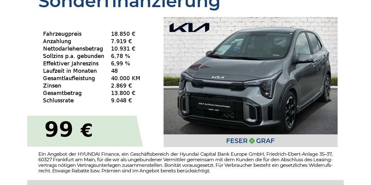 Kia Picanto 3.384 km 18.850 &euro; Roth 91154