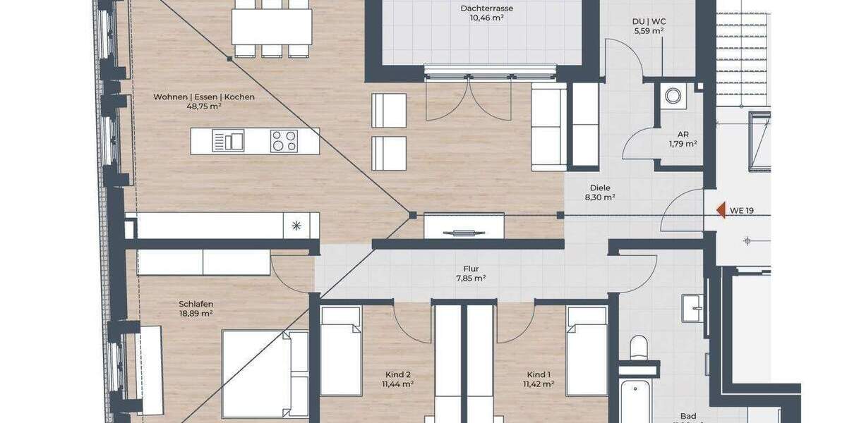 Etagenwohnung Nürnberg St Leonhard - 4 Zimmer, 131 m&sup2;, 774.750&euro; | Angebot:26453164