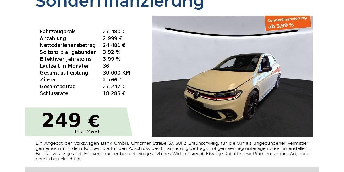 VW Polo 20.018 km 26.990 &euro; Fürth 90763