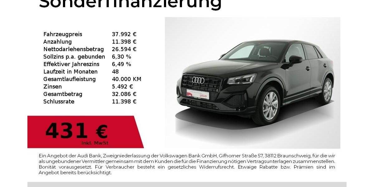 Audi Q2 7.700 km 37.992 &euro; Nürnberg 90411