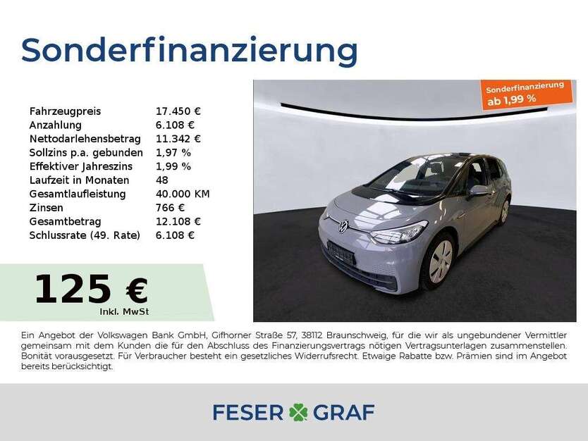VW ID.3 25.900 km 17.450 € Roth 91154