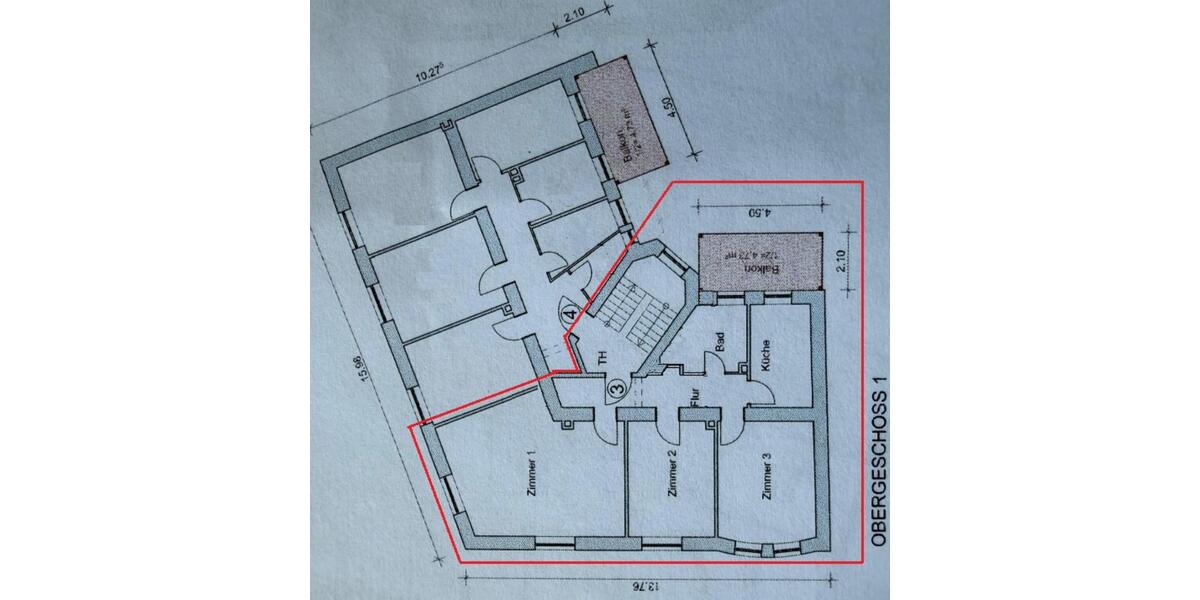 Etagenwohnung Nürnberg Rabus - 3 Zimmer, 88 m&sup2;, 359.000&euro; | Angebot:24628207