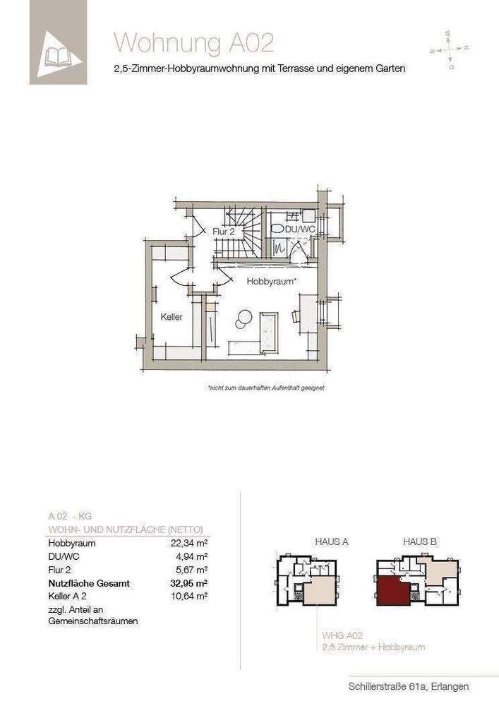 Wohnen plus Mehrwert in ruhiger Lage! Wohnen auf zwei Etagen mit Garten und gelebter Vielseitigkeit im UG! Bezug in Kürze!