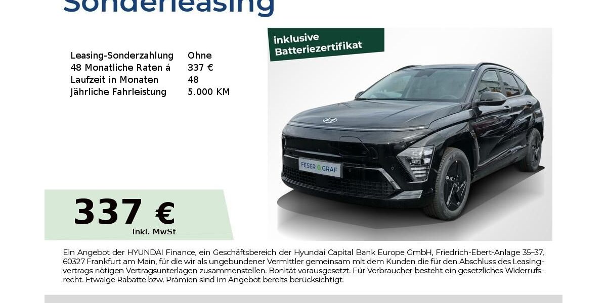 Hyundai KONA 4.000 km 29.995 &euro; Fürth 90763