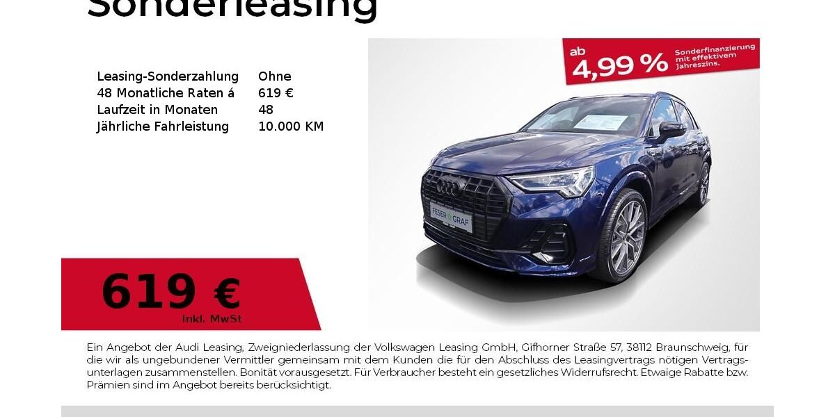 Audi Q3 6.500 km 51.480 &euro; Fürth 90763