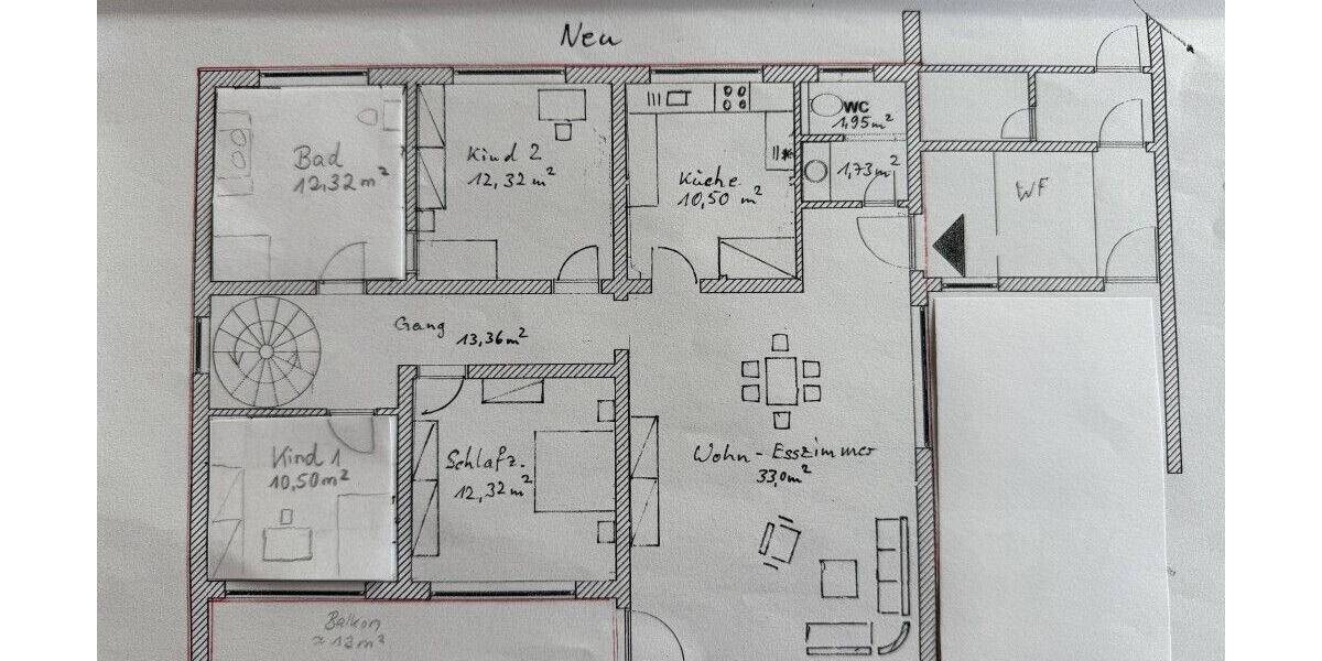 Etagenwohnung Hemhofen Zeckern - 4 Zimmer, 114 m&sup2;, 1.350&euro; | Angebot:26804020