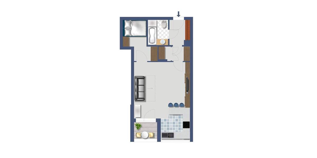 Etagenwohnung Nürnberg St Johannis - 1 Zimmer, 45 m&sup2;, 990&euro; | Angebot:25877154