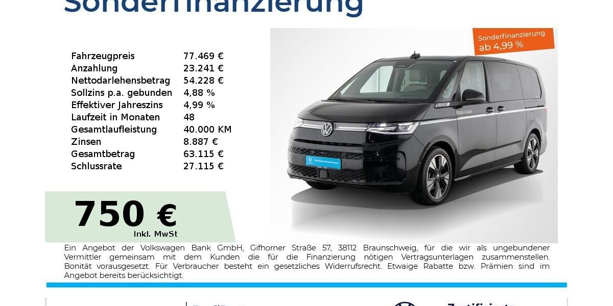 VW T7 Multivan 1.250 km 75.440 &euro; Nürnberg 90441