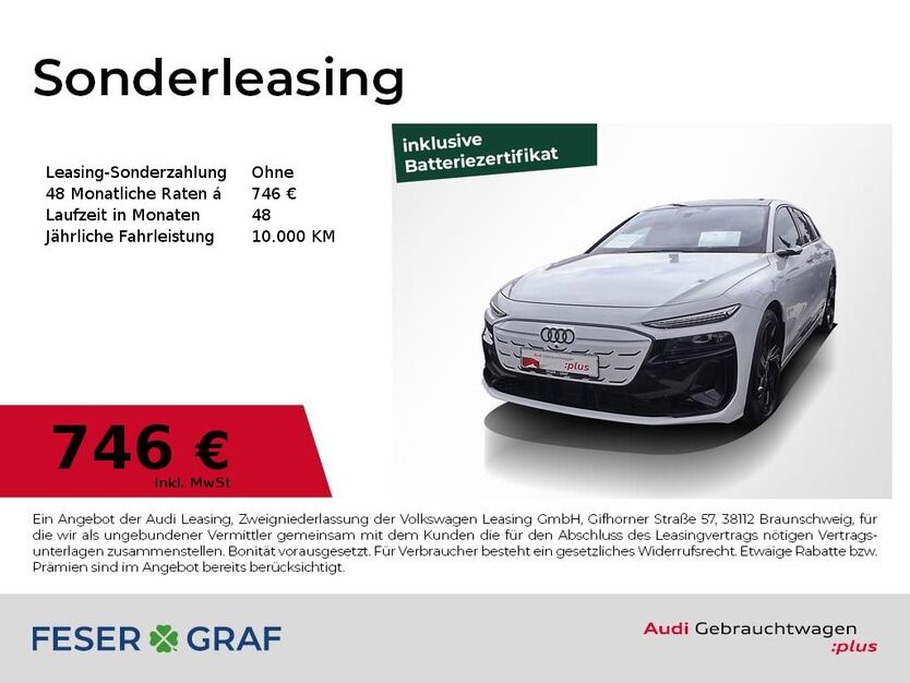 Audi A6 e-tron 5.420 km 84.990 € Erlangen 91058