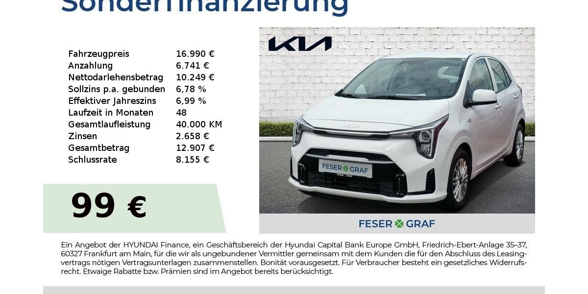 Kia Picanto 9.103 km 16.850 &euro; Roth 91154