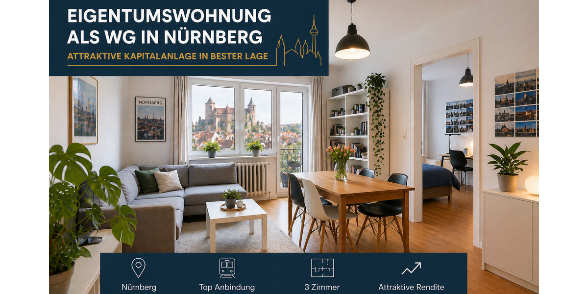 Etagenwohnung Nürnberg Gibitzenhof - 3 Zimmer, 67 m&sup2;, 335.000&euro; | Angebot:27567250