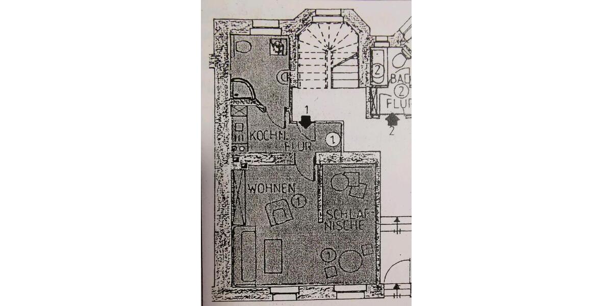 Erdgeschoßwohnung Heilsbronn - 1.5 Zimmer, 28 m&sup2;, 150.000&euro; | Angebot:25057028