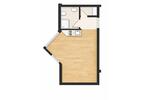 Etagenwohnung Nürnberg Gleißhammer - 1 Zimmer, 24 m&sup2;, 595&euro; | Angebot:26690748
