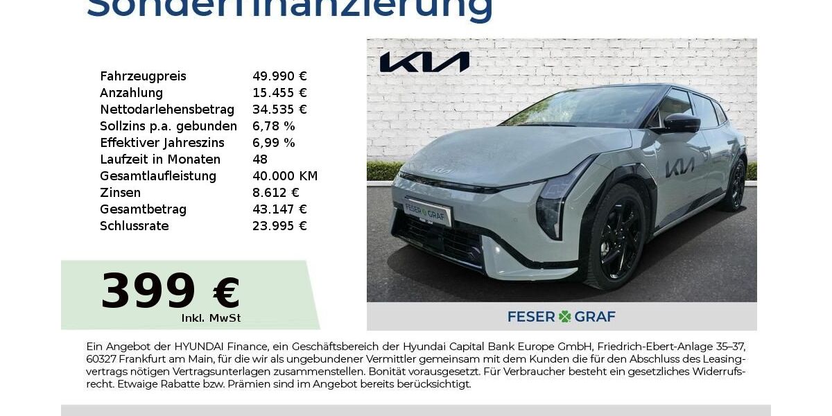 Kia EV4 2.316 km 46.490 &euro; Schwabach 91126