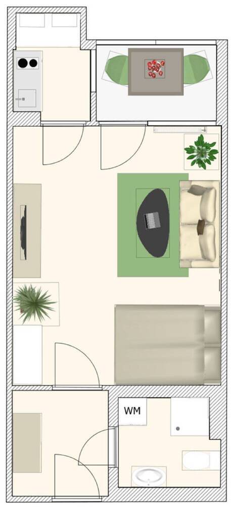 TOP-verkehrsgünstig: 1-Zimmer-Wohnung am Plärrer