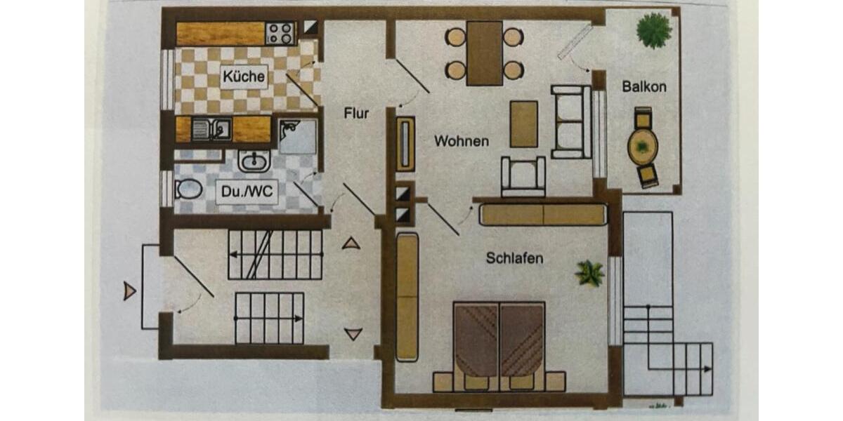Provisionsfrei! 2-Zimmer-Wohnung, 45qm, Hohe Marter 2 zimmer