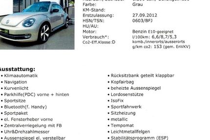 VW Beetle 113.000 km 9.600 &euro; Nürnberg 90459