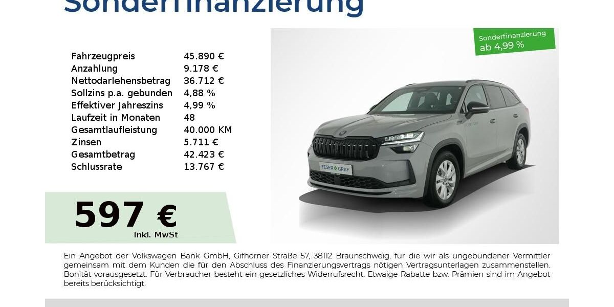 Skoda Kodiaq 9.900 km 44.940 &euro; Nürnberg 90441