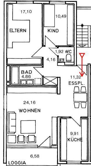 Etagenwohnung Nürnberg Gebersdorf - 3.5 Zimmer, 85 m&sup2;, 299.800&euro; | Angebot:27016212