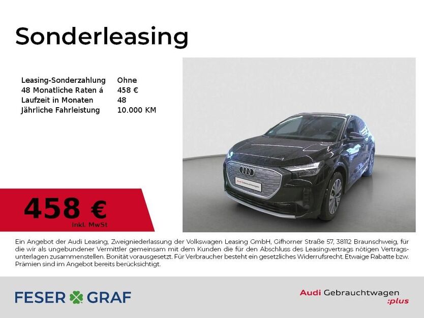 Audi Q4 e-tron 13.422 km 48.310 € Nürnberg 90411