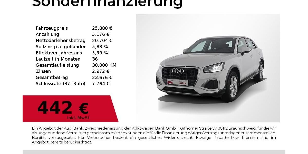 Audi Q2 79.999 km 25.480 &euro; Nürnberg 90441