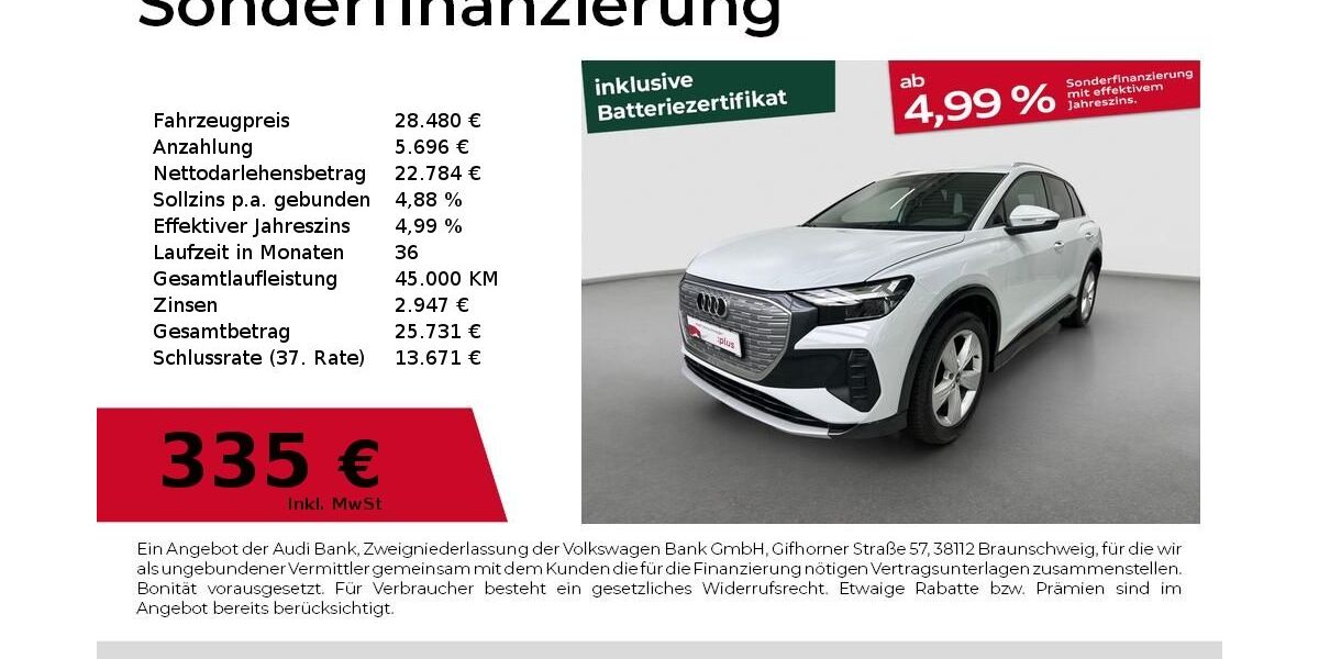 Audi Q4 e-tron 46.551 km 27.980 &euro; Fürth 90763