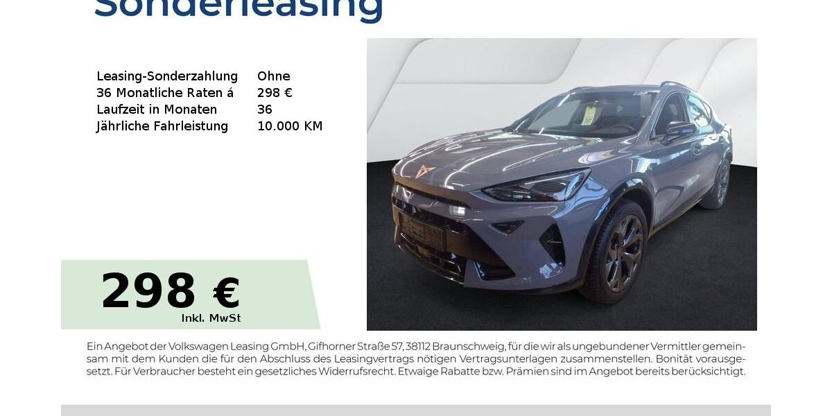 Cupra Formentor 13.150 km 34.290 &euro; Baiersdorf 91083