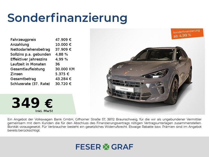Cupra Terramar 13.500 km 47.909 € Lauf an der Pegnitz 91207