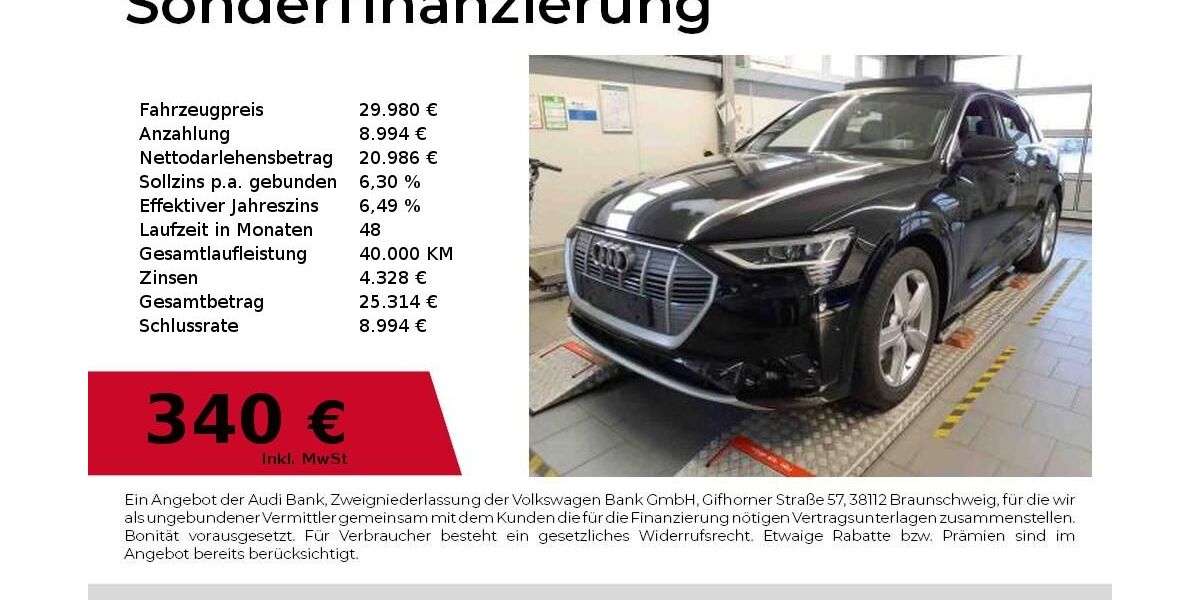 Audi e-tron 122.950 km 28.880 &euro; Nürnberg 90411