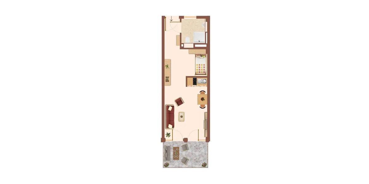 Einfamilienhaus Nürnberg Gibitzenhof - 1 Zimmer, 37 m&sup2;, 547&euro; | Angebot:27592193