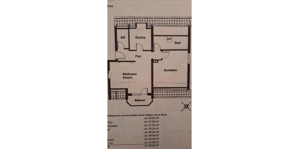 Etagenwohnung Cadolzburg - 2.5 Zimmer, 59 m&sup2;, 209.000&euro; | Angebot:27172880
