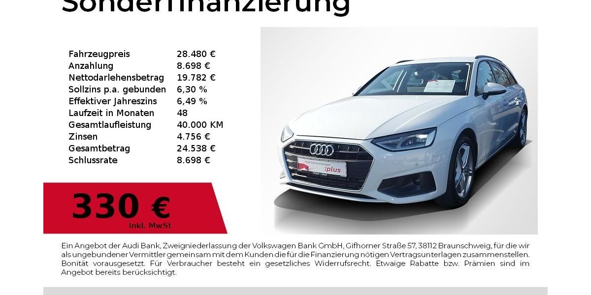 Audi A4 44.900 km 28.480 &euro; Lauf an der Pegnitz 91207