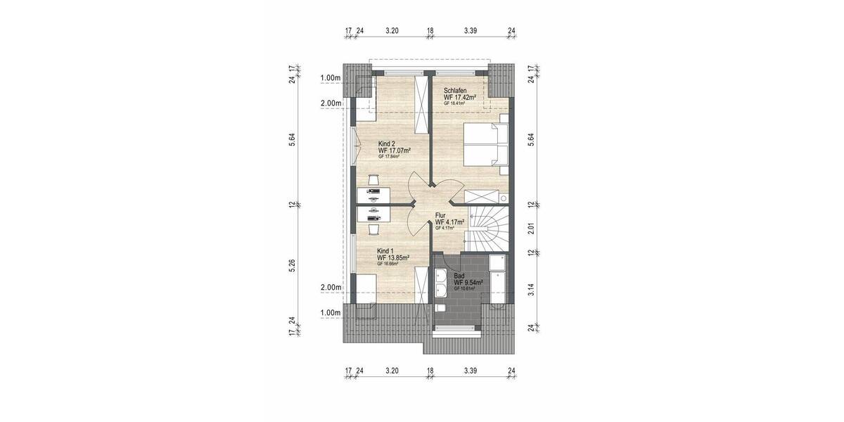 Doppelhaushälfte Burgthann / Ezelsdorf Ezelsdorf - 5 Zimmer, 164 m&sup2;, 595.000&euro; | Angebot:26908744