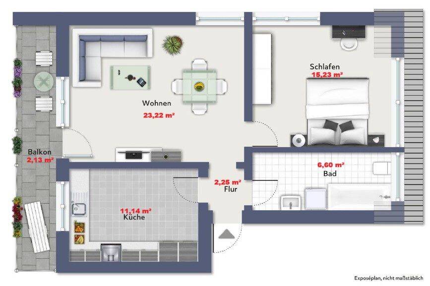 Etagenwohnung Hersbruck - 2 Zimmer, 60 m&sup2;, 185.000&euro; | Angebot:26257147